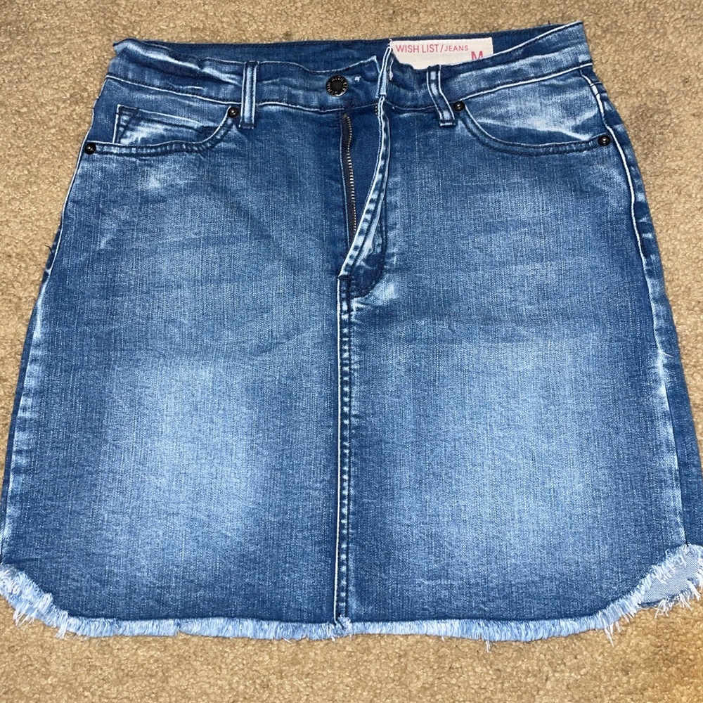 Wish list brand- denim skirt, size medium